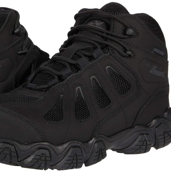 Thorogood Men's Black Crosstrex Side Zip Comp Toe Hiker Boot Waterproof Sise 12 - Picture 1 of 14